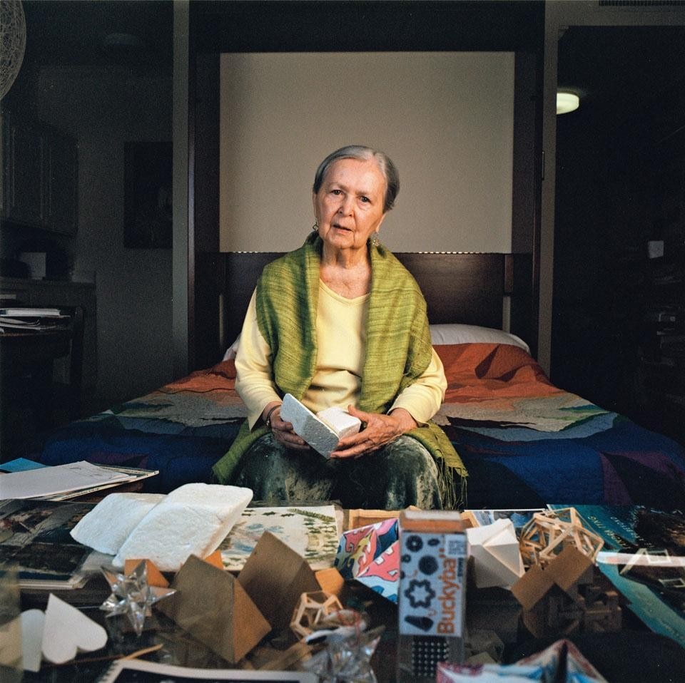 Anne Tyng in her home in Greenbrae, California, 2011.