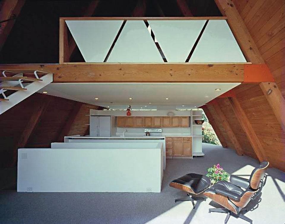 A-Frame House. Photo Marvin Rand