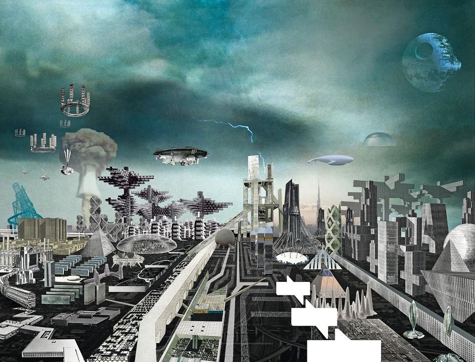 wAi Think Tank (Nathalie Frankowski and Cruz Garcia), <em>Cities of the Avant-Garde</em>, 2011 (collage, digital manipulation and mixed techniques)