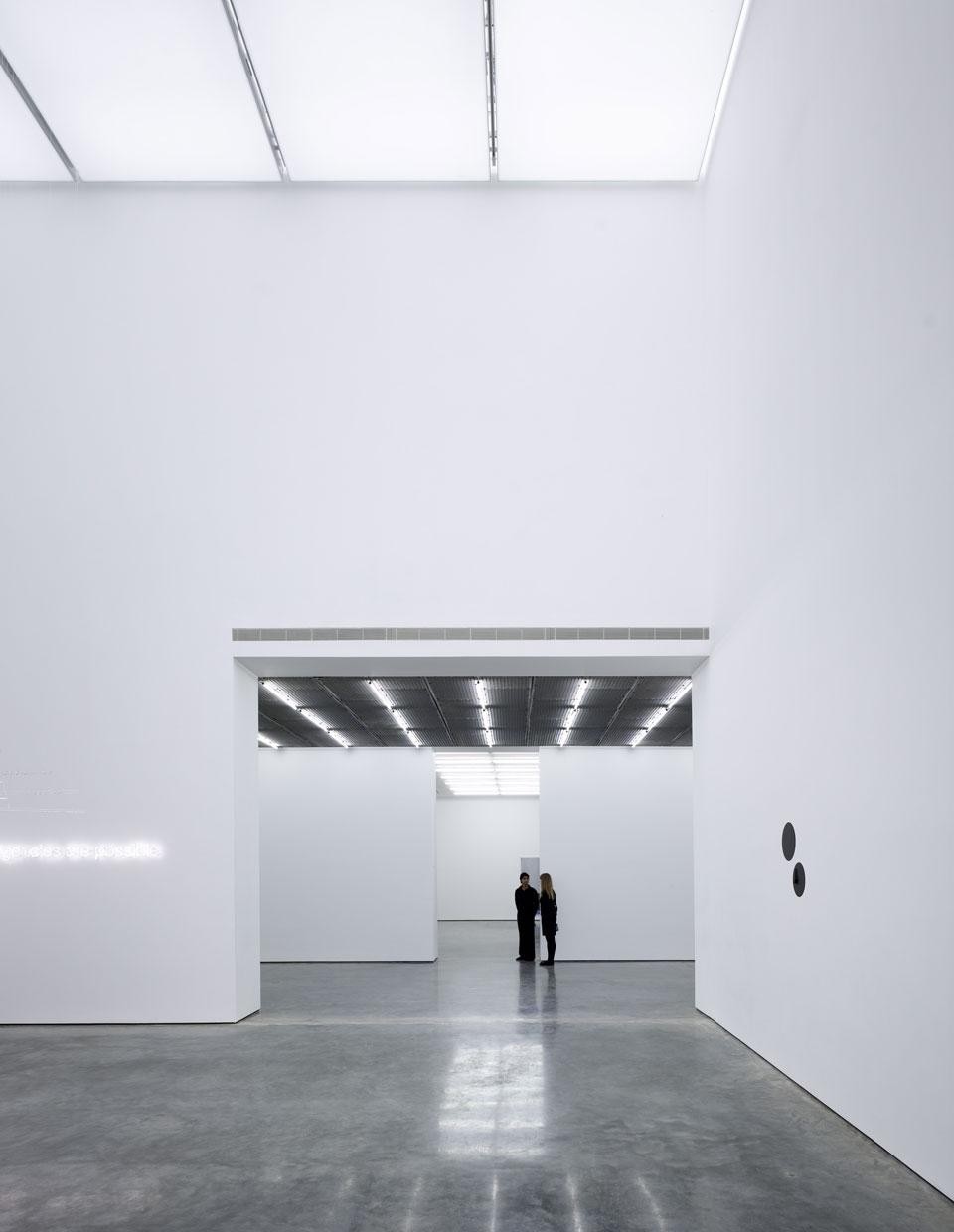 Skylights allow for natural light to bathe the space. Photo courtesy White Cube Bermondsey