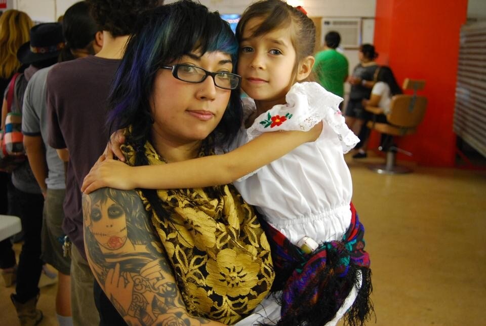 Two of the participants in the expedition