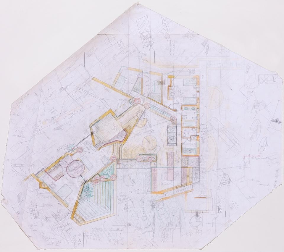 Carlo Scarpa, Villa Ottolenghi, ground floor plan. Courtesy of The Irwin S. Chanin School of Architecture Archive of The Cooper Union
Carlo Scarpa, Villa Ottolenghi, ground floor plan. Courtesy of The Irwin S. Chanin School of Architecture Archive of The Cooper Union