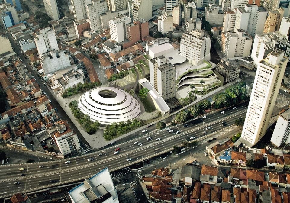 In 2005, the studio
JBMC presented a project
called Anhangabaú
da Feliz Cidade as
an expansion of the
Teatro Oficina