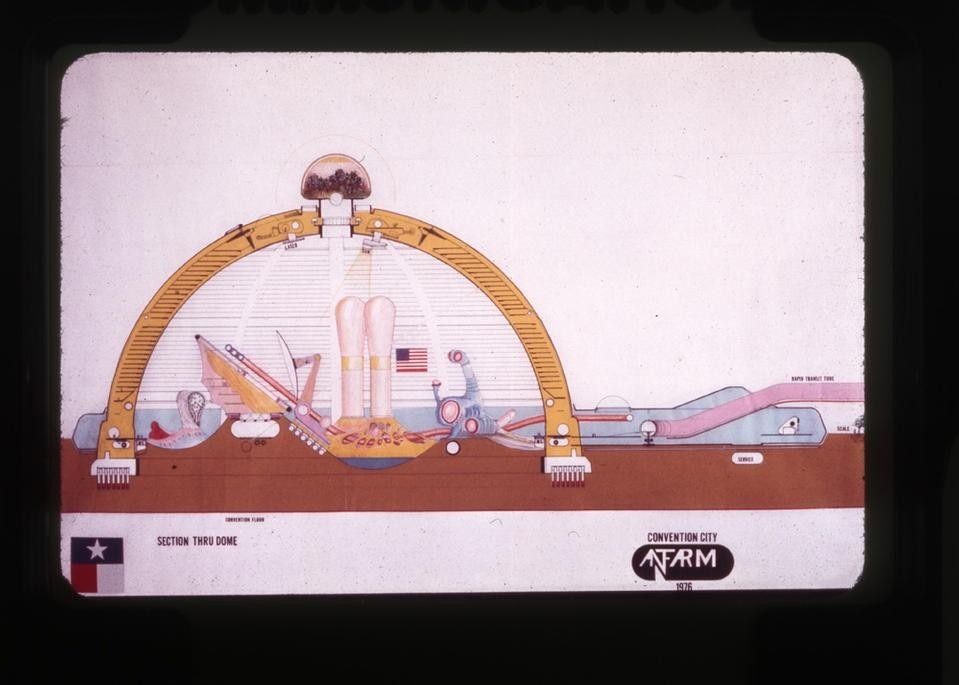 Ant Farm, <em>Convention City</em> 1976, 1972, printed 2012. © Ant Farm Ant Farm, <em>Convention City</em> 1976, 1972, printed 2012. © Ant Farm
