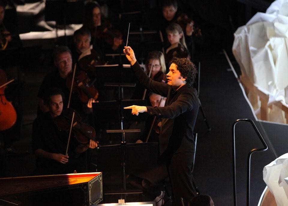 Los Angeles Philharmonic, conducted by Gustavo Dudamel: <em>Mozart/da Ponte Trilogy: Don Giovanni</em>. Directed by Christopher Alden, set design by Frank Gehry, costume design by Rodarte