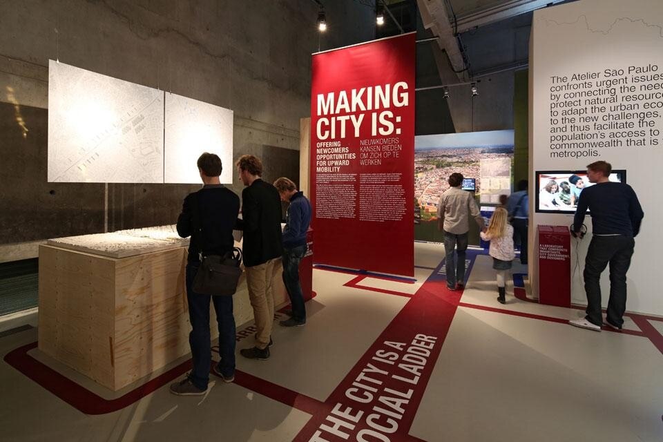 <em>Making City</em> at the NAi, installation view