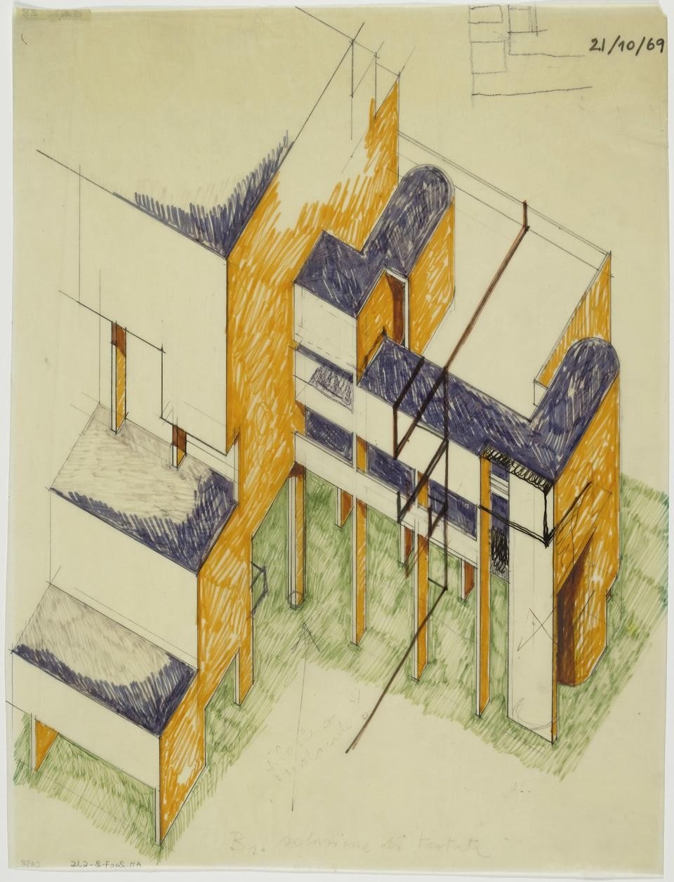 Carlo Aymonino,  <em>Housing unit in Monte Amiata</em>, in Gallaratese, Milan, 1967-1974
