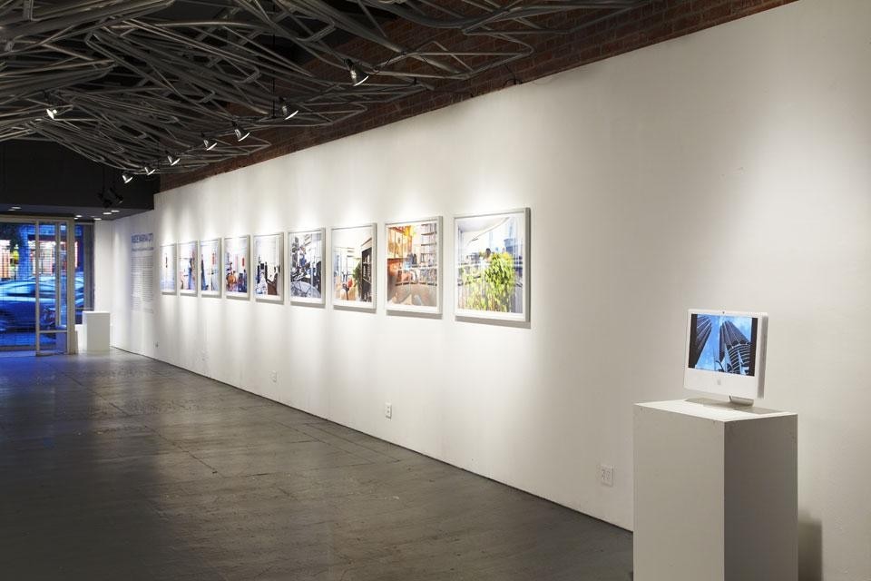 <em>Inside Marina City</em>, installation view at the WUHO Gallery, Hollywood