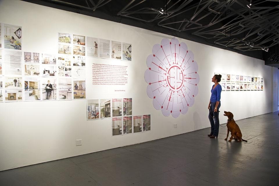 <em>Inside Marina City</em>, installation view at the WUHO Gallery, Hollywood