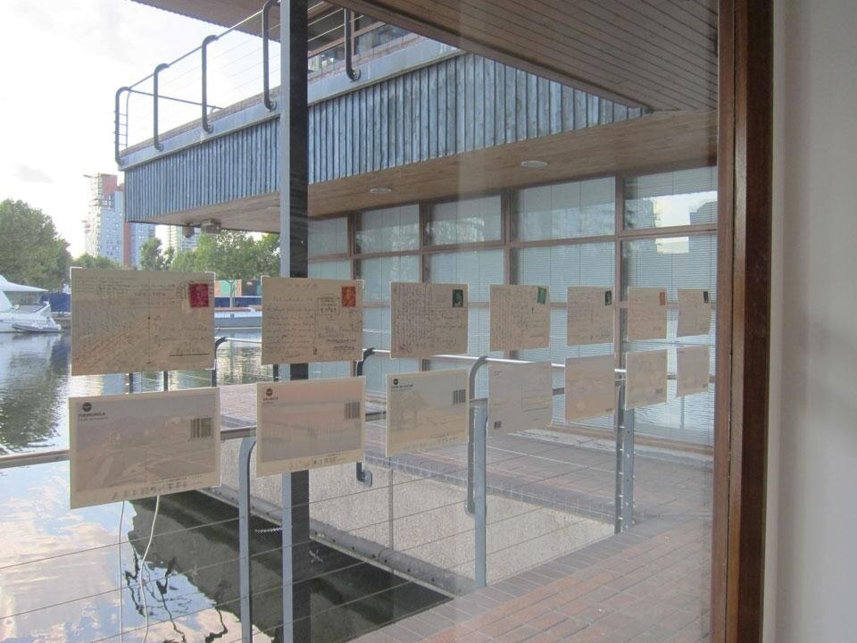 Top and above: The postcard collection, on view at the Departure Foundation, Canary Wharf through last 14 October Top and above: The postcard collection, on view at the Departure Foundation, Canary Wharf through last 14 October
