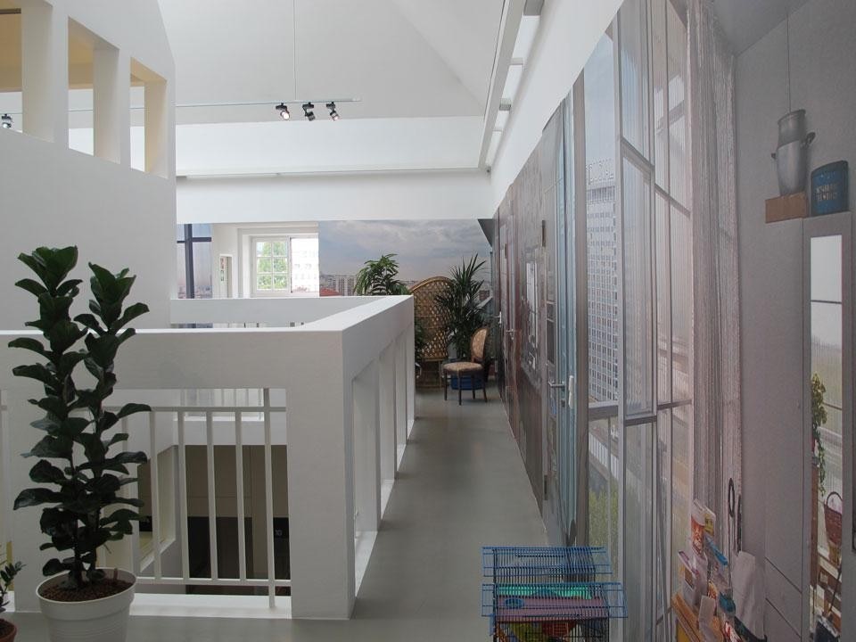 <em>DRUOT, LACATON & VASSAL – Transformation of a 1960s Residential Highrise</em> installation view at the Deutsches Architekturmuseum, Frankfurt