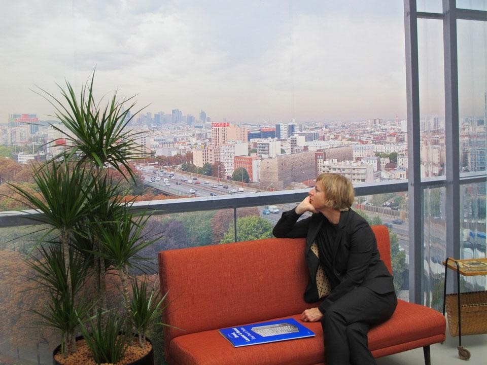 <em>DRUOT, LACATON & VASSAL – Transformation of a 1960s Residential Highrise</em> installation view at the Deutsches Architekturmuseum, Frankfurt