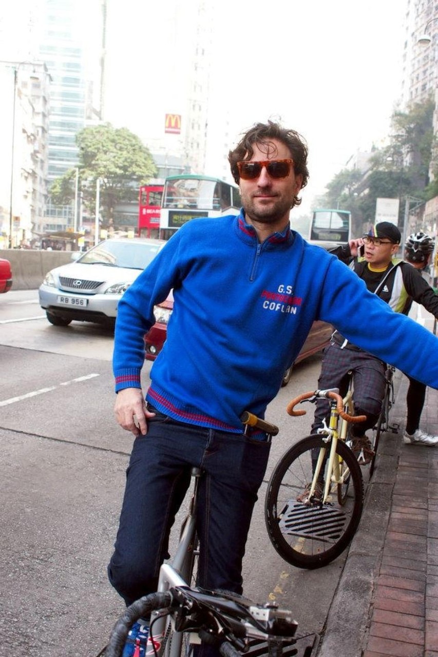 Bicycle Film Festival founder Brendt Barbur, during the Fun Ride