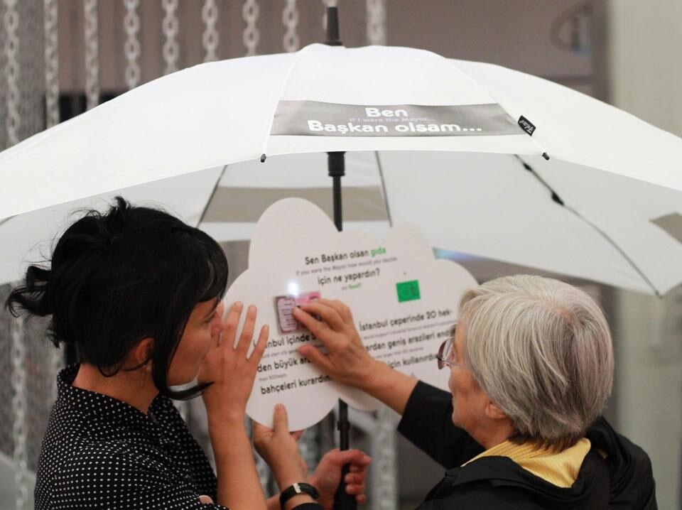 <em>If I were the Mayor</em>, project developed during the 2012 Istanbul Design Biennial. Photo courtesy of Play the City