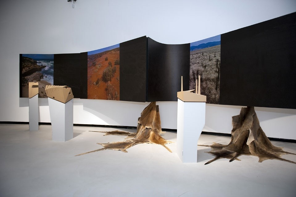 "Energy. Oil and post oil architecture and grids", installation view at the MAXXI, Rome. 