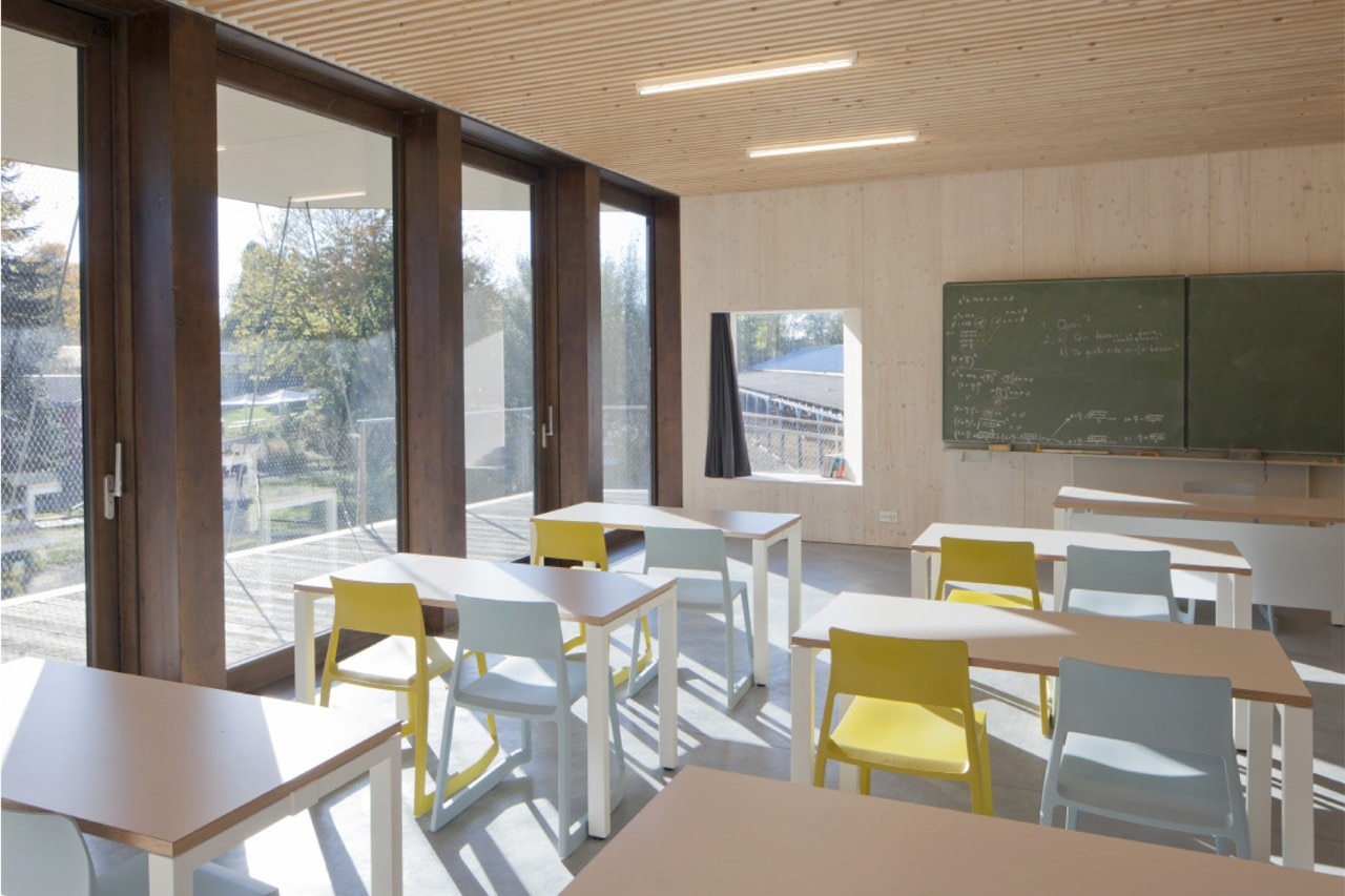 Localarchitecture, Steiner School, Rudolf Steiner School in Bois-Genoud, Lausanne, Switzerland