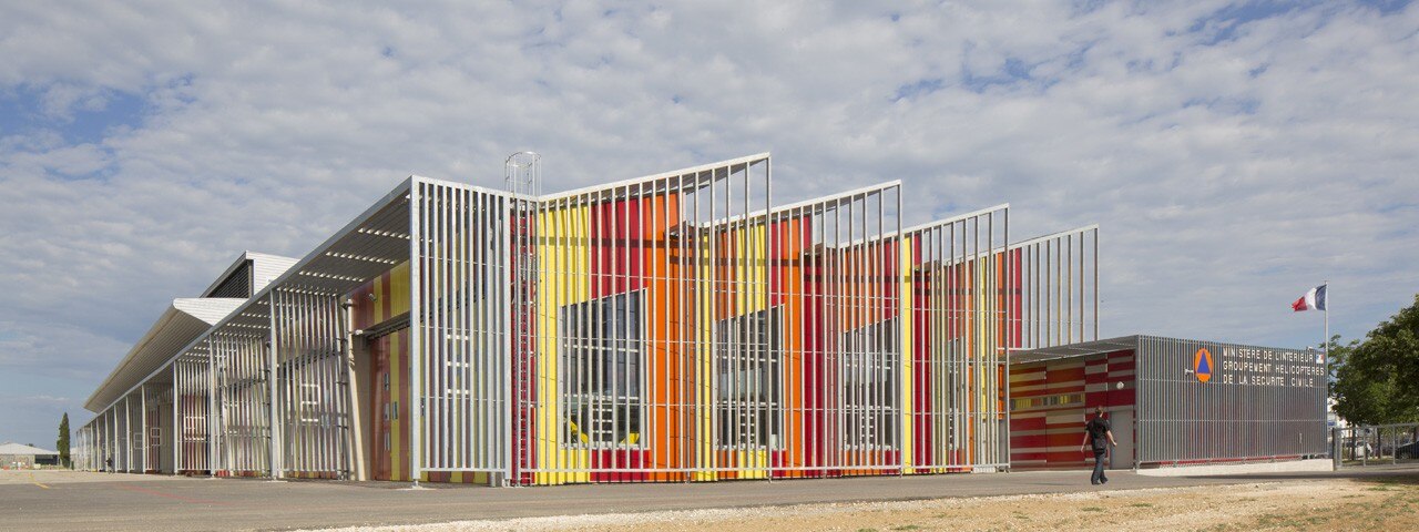 NJB Architectes, Extension of the helicopter group of civil security, Nîmes Garons , France