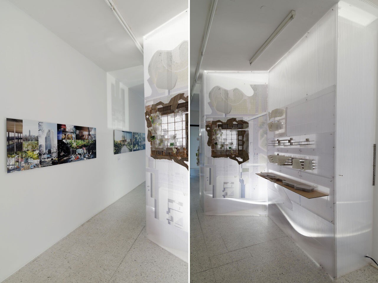 “À la Maison comme à la ville: Quatre projets intempestifs”, vista della mostra, Semiose galerie, Paris, 2014