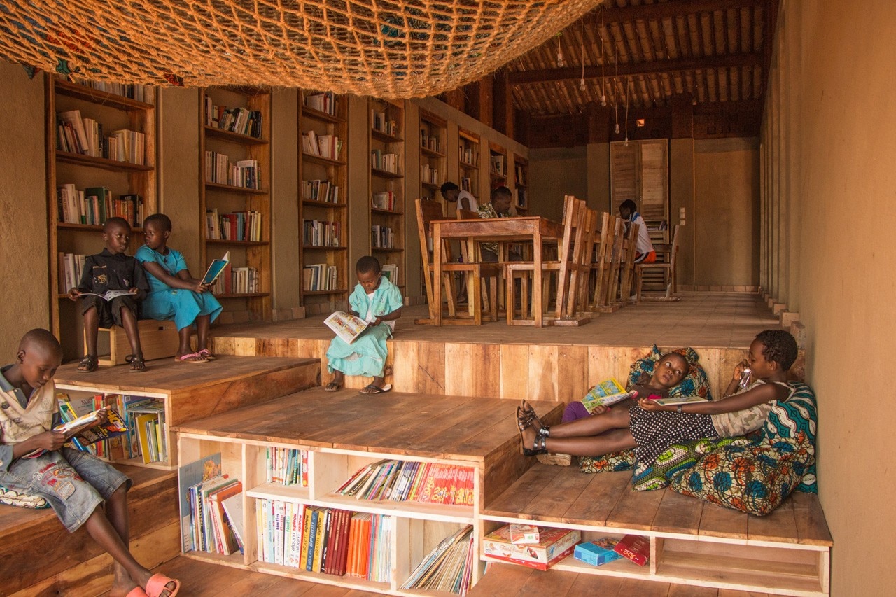 BC architects, Library of Muyinga, Burundi. Photo © BC architects and studies