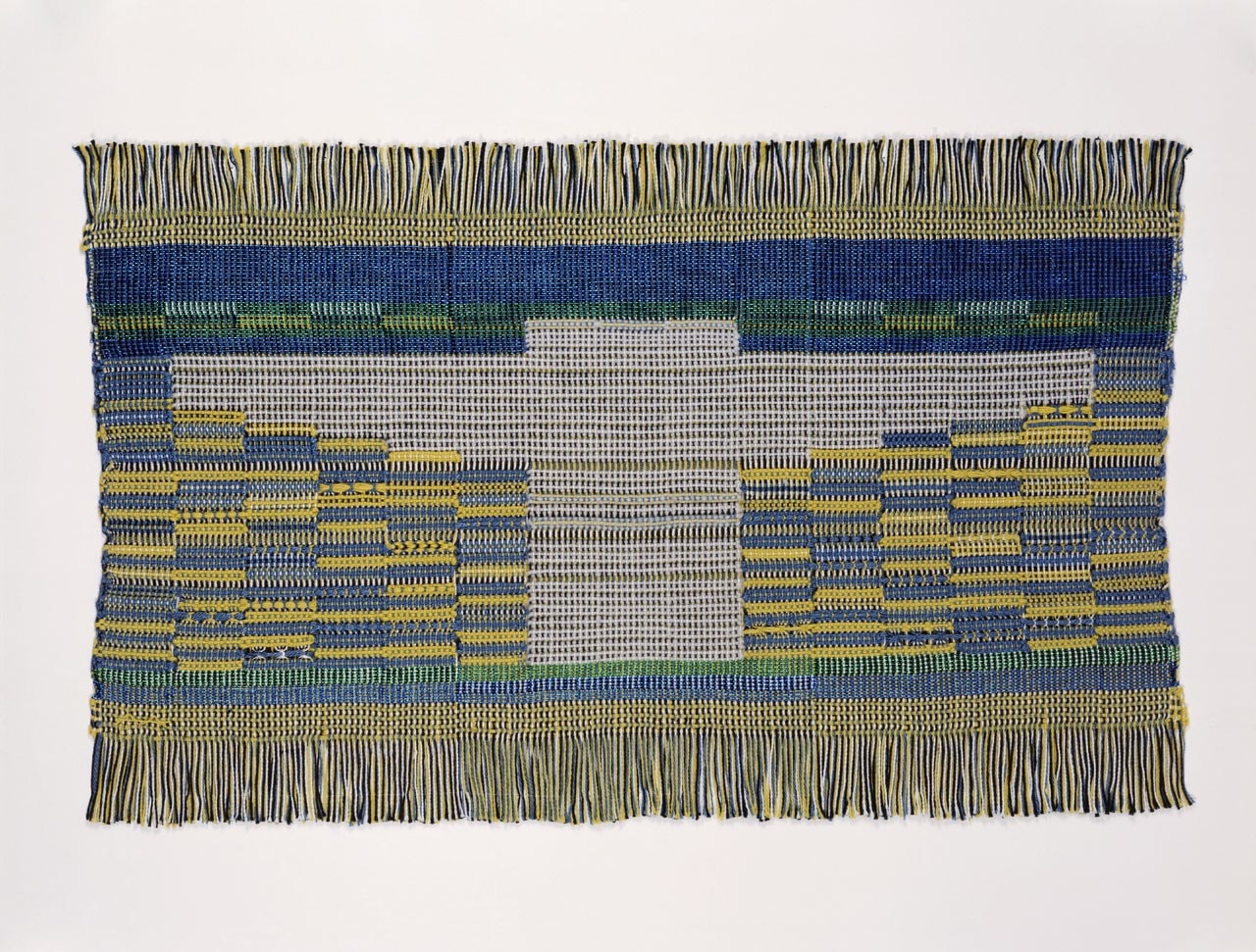Anni Albers, Sheep May Safely Graze, 1959. Synthetic fiber; woven: plain weave and leno. Collection of Museum of Arts and Design, Gift of Karen Johnson Boyd, through the American Craft Council, 1977. Photo Eva Heyd