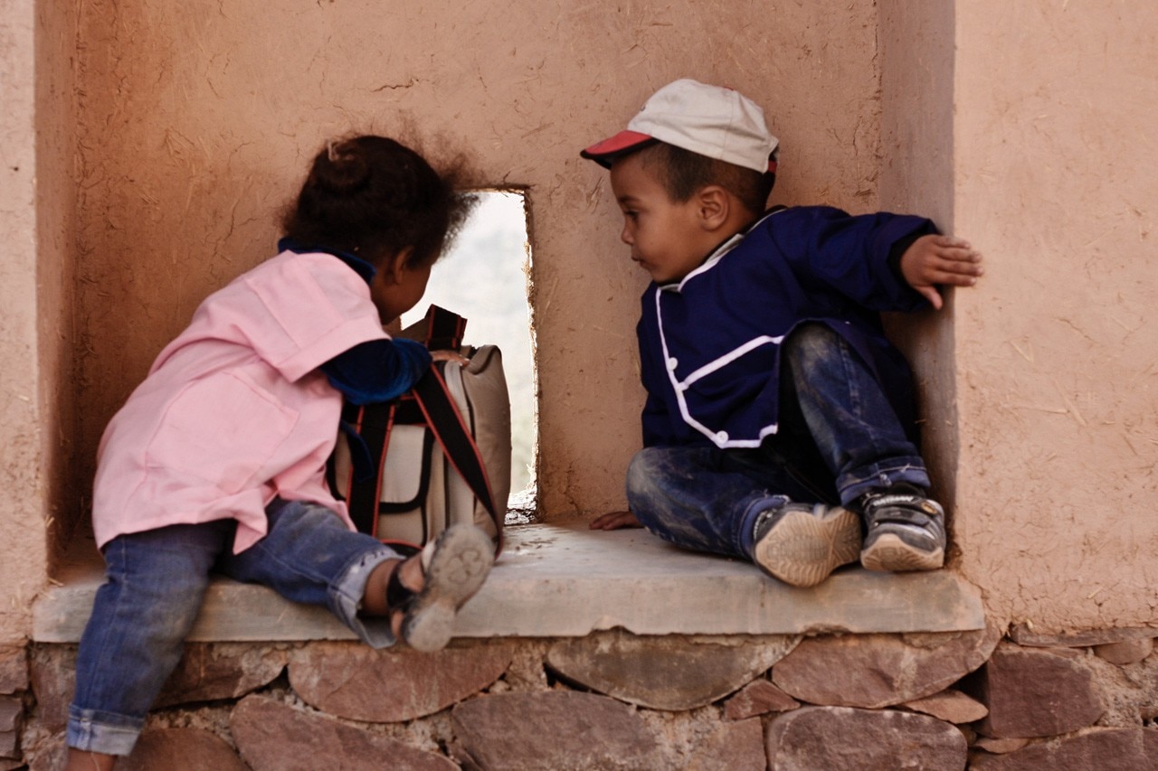 BC architects + MAMOTH, Preschool of Aknaibich, Morocco. Photo Frank Stabel