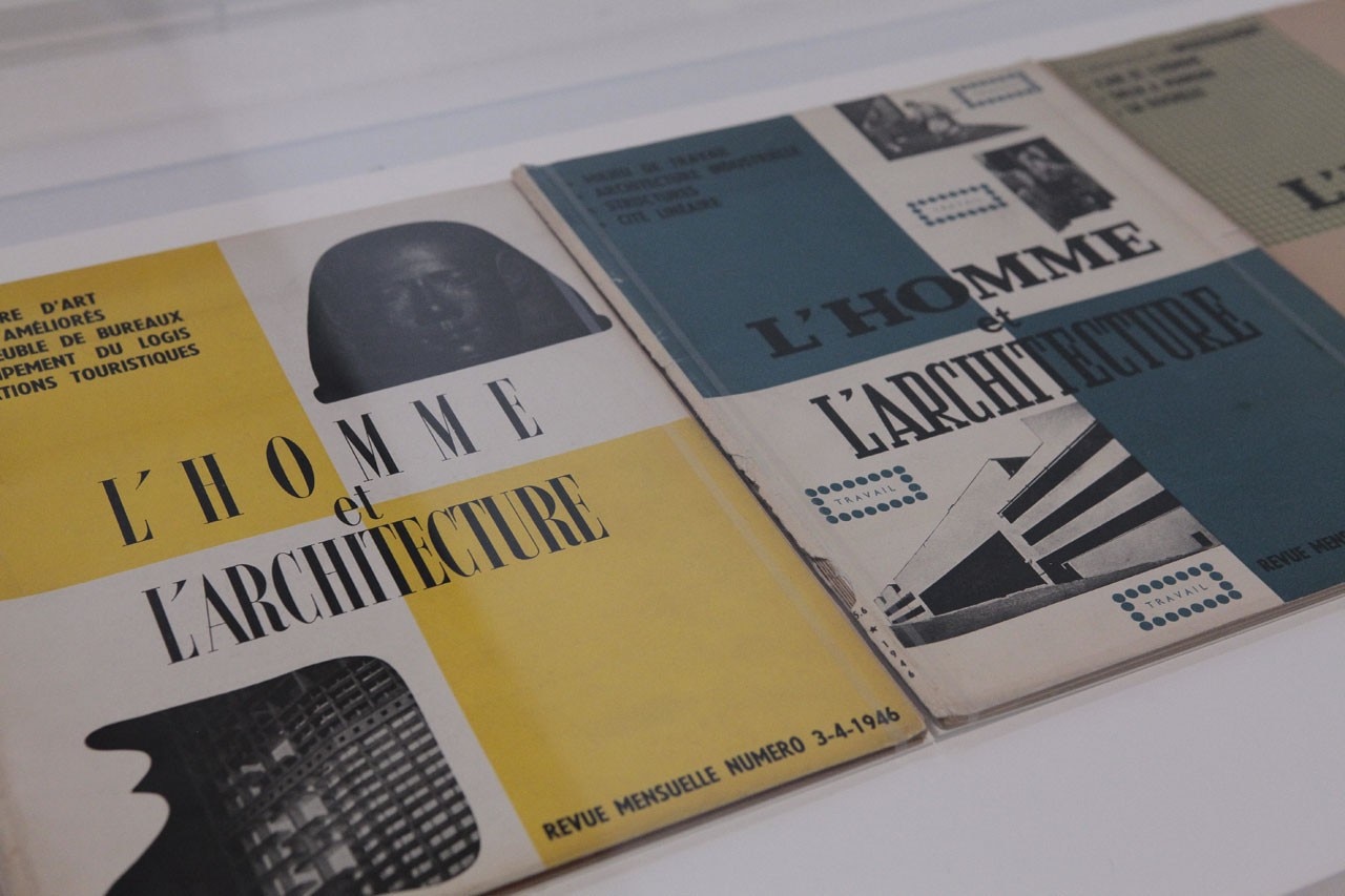 View of the exhibition “Le Corbusier, Mesures de l’homme”, at the Centre Pompidou, Paris