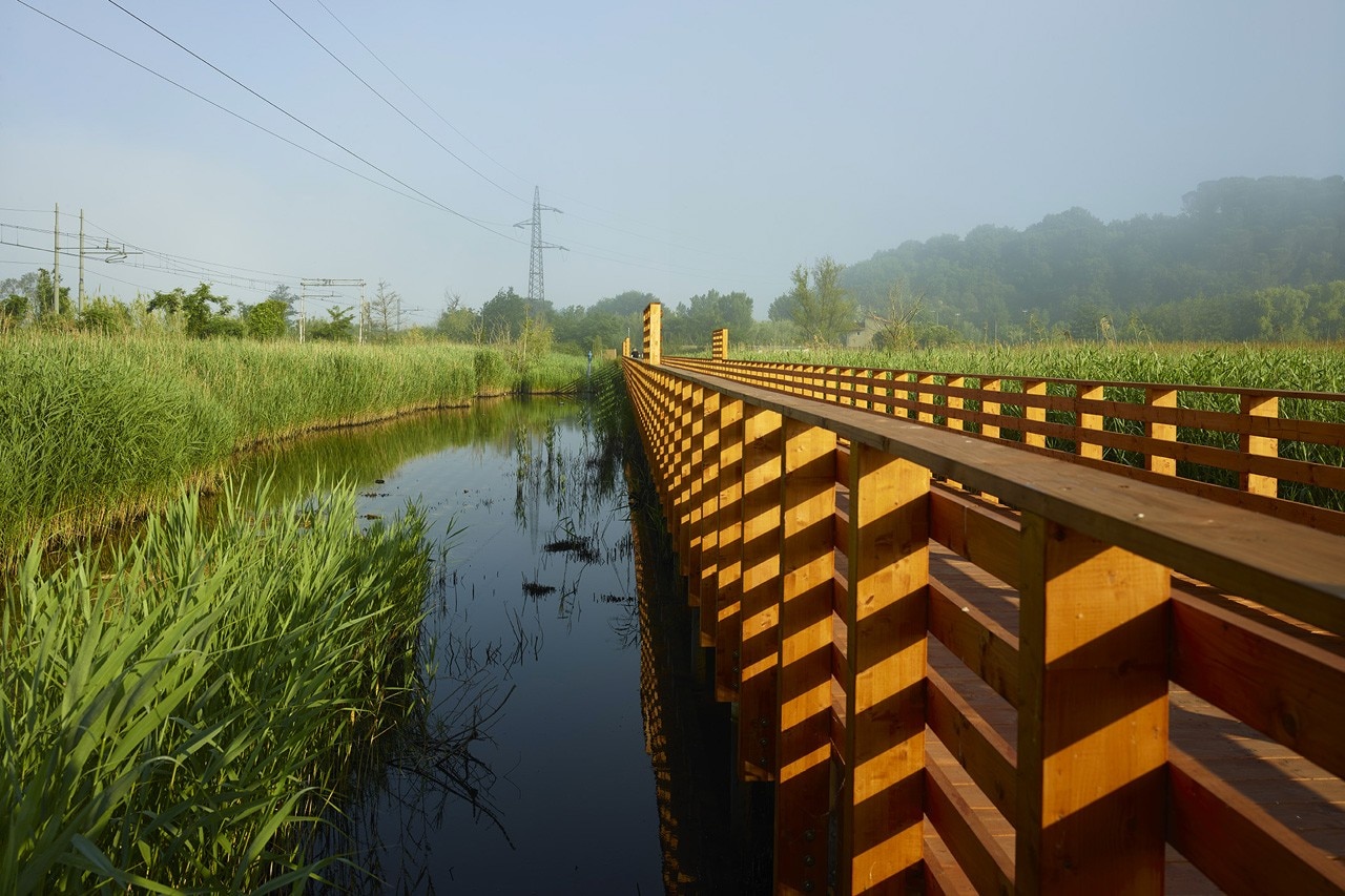 MICROSCAPE architecture urban design AA, Cycling & pedestrian track “Fior di Loto”