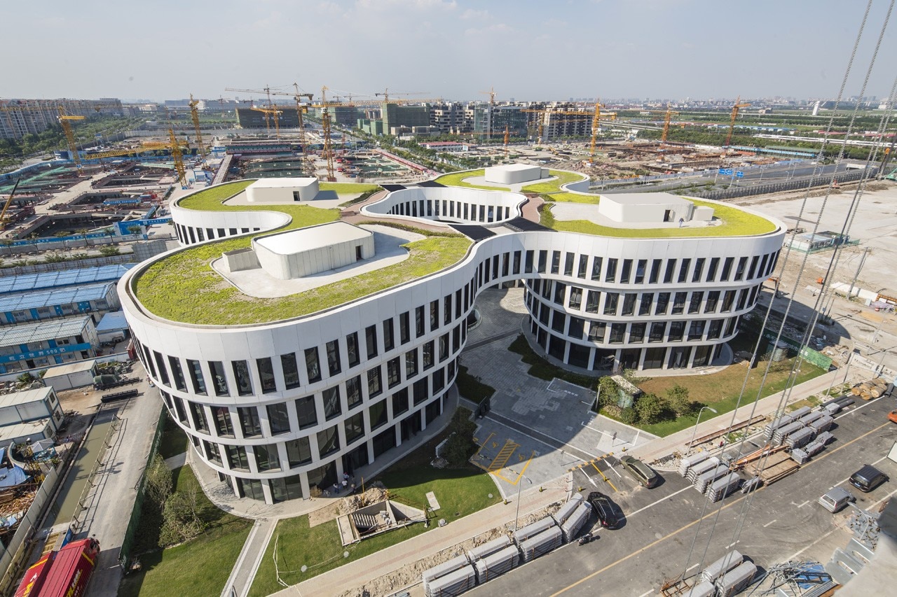 MVRDV, Flower Building, Shanghai Hongqiao Airport, Shanghai, China. Photo © Shen Photo