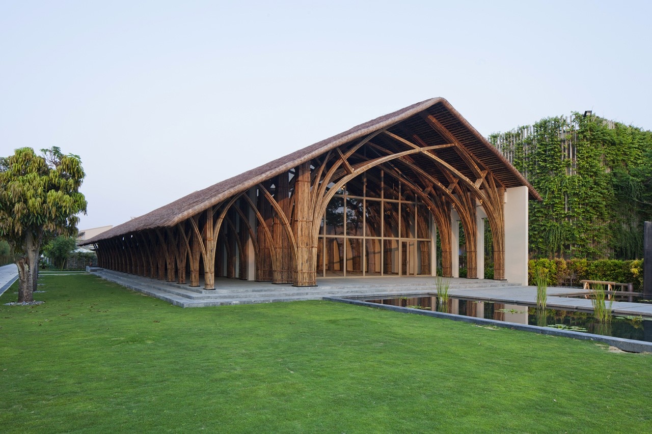 Vo Trong Nghia Architects, Naman Retreat Conference hall, Ngu Hanh Son District, Danang, Vietnam