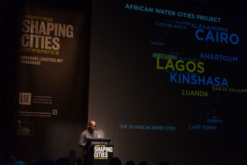 Kunlé Adeyemi at the Urban Age conference. Photo Catarina Heeckt