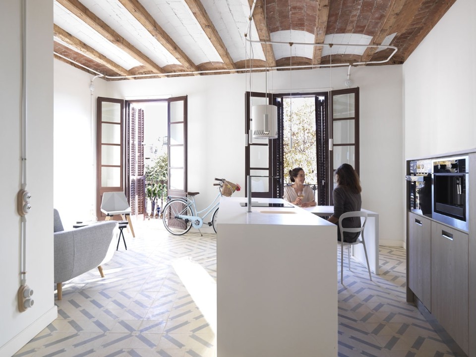 Cometa Architects, Lightslice apartment, Barcelona, 2017