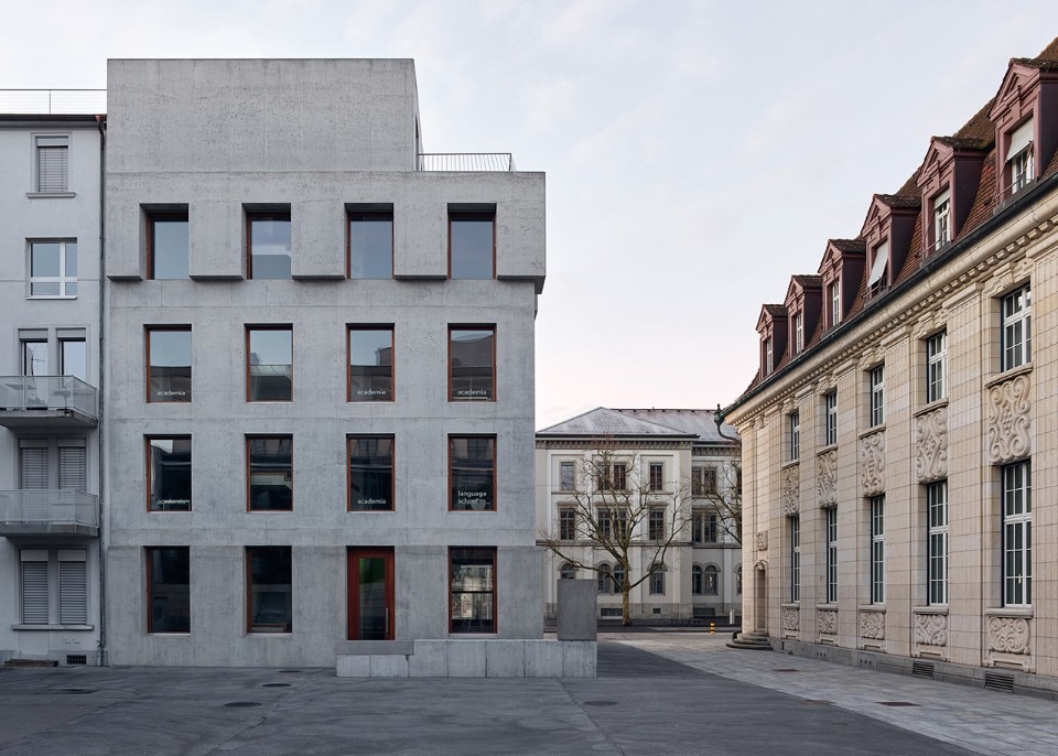 GLS – Gautschi Lenzin Schenker Architekten, nuovo edificio su Bahnhofstrasse, Aarau, Svizzera, 2017