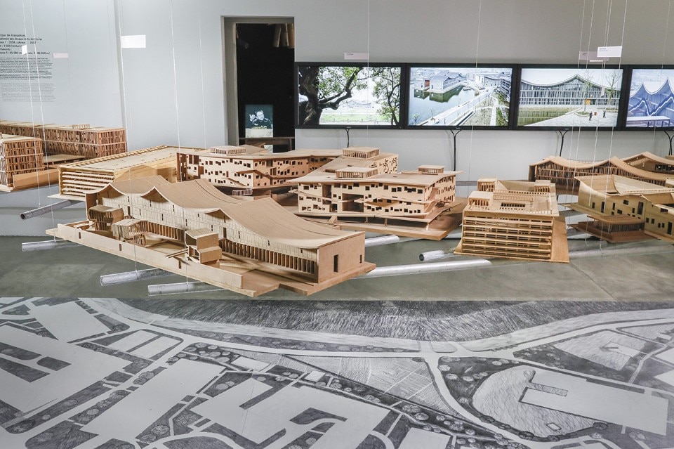 Wang Shu, Lu Wenyu, exhibition view, arc en rêve centre d'architecture © Rodolphe Escher