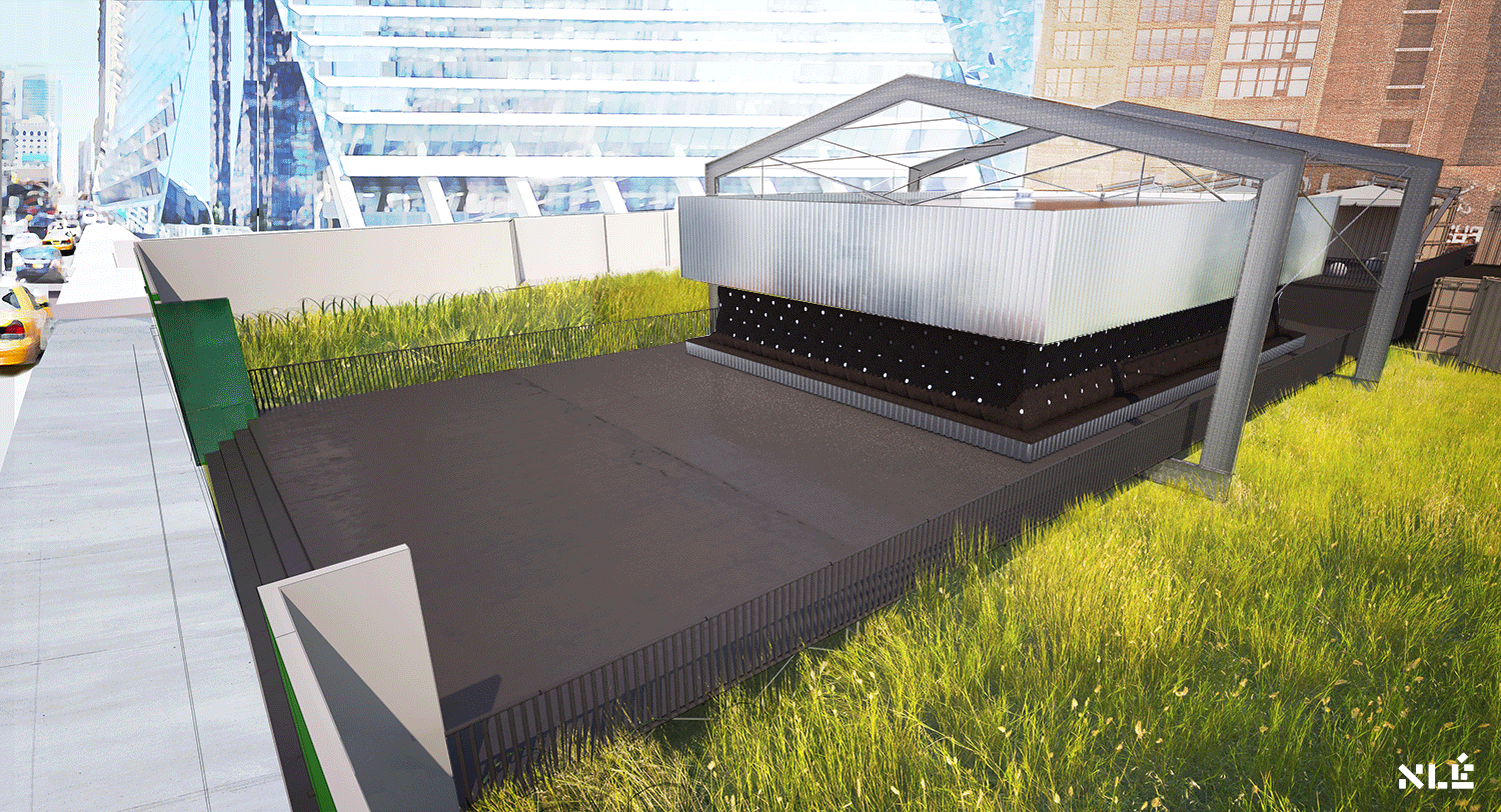 NLE Works, A Prelude to The Shed, animated view of the building