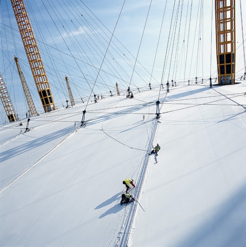 Millennium Dome, London. Courtesy RSHP, Rogers Stirk Harbour + Partners: RSHP