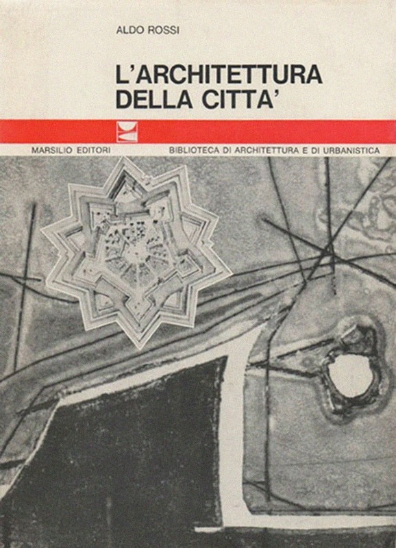 The cover of Aldo Rossi's “L'architettura della città”, Marsilio Editori, Padua, 1966. Courtesy Marsilio Editori