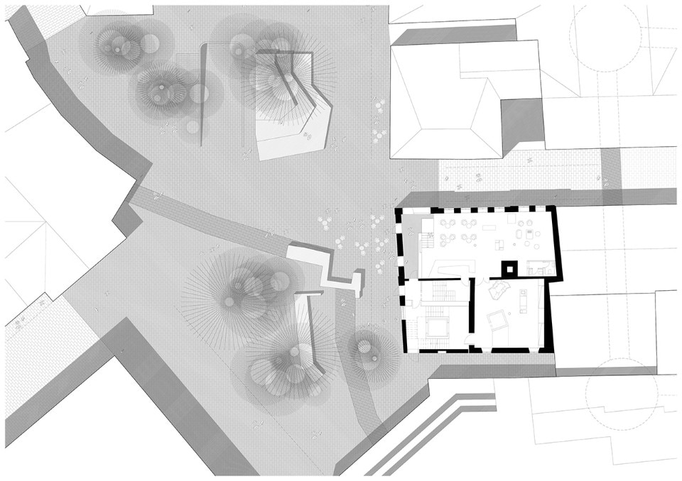 Heneghan Peng Architects, Museum Tonofenfabrik, site plan