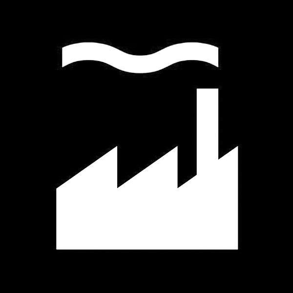 Factory Records logo draws inspiration from the post-war British industrial landscape.