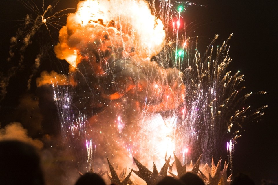 The collective bonfire is the pivotal moment of Burning Man. photo: Alessandro Scarano.