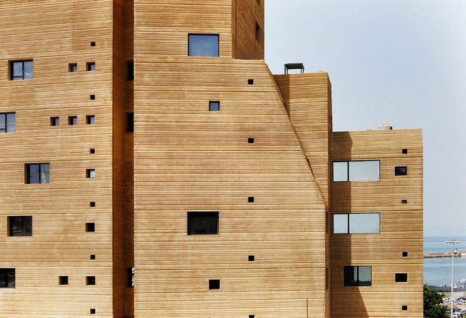 Lina Ghotmeh Architecture, Stone Garden, Beirut, Libano, 2019. Foto © Joe Ladhou