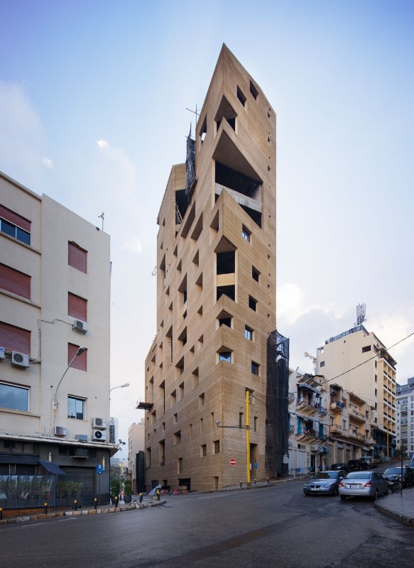 Lina Ghotmeh Architecture, Stone Garden, Beirut, Libano, 2019. Foto © Takuji Shimmura
