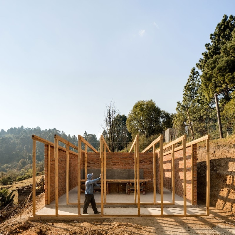 Manuel Cervantes Estudio, “Vivienda Salazar” rural housing prototype, Salazar, Mexico, 2018. Photo Rafael Gamo