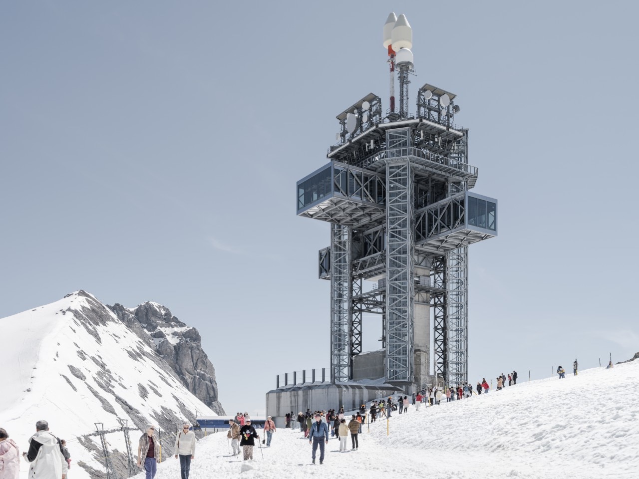 Herzog & de Meuron transforms a telecommunications tower in the