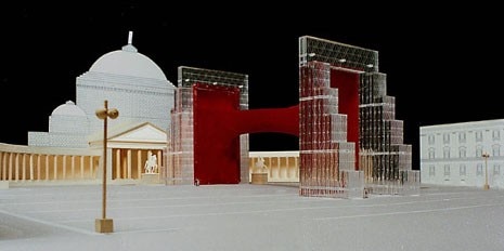 View of the maquette