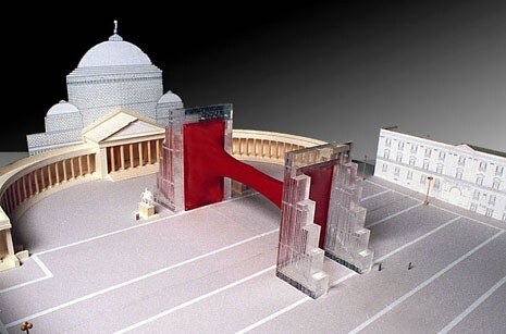 View of the maquette