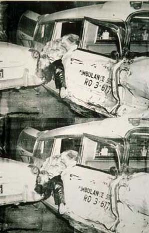 Andy Warhol, <i>Ambulance Disaster</i>, 1963. Silkscreen ink, acrylic paint on canvas. Stiftung Sammlung Marx, Hamburger Bahnhof – Museum fur Gegenwart, Berlin. © 2002 Andy Warhol Foundation for the Visual Arts/Artists Rights Society (ARS), New York
