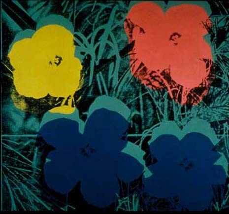 Andy Warhol, <i>Ten-Foot Flowers</i>, 1967. Silkscreen ink, acrylic paint on canvas. Stiftung Sammlung Marx, Hamburger Bahnhof – Museum fur Gegenwart, Berlin. © 2002 Andy Warhol Foundation for the Visual Arts/Artists Rights Society (ARS), New York
