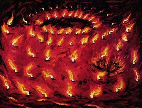 <i>Painting of the Precious Fires</i>, 1983, oil on canvas
