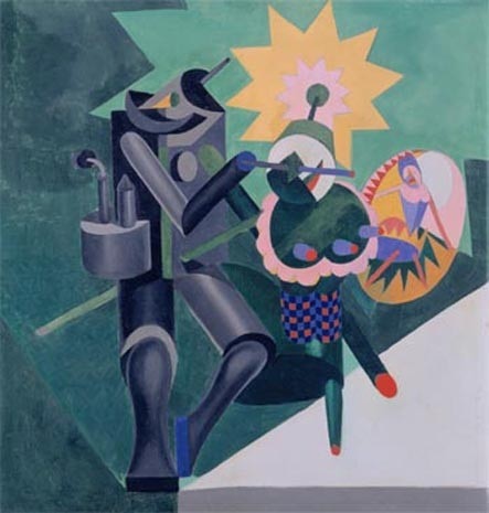 Fortunato Depero (1892-1956), <i>Ballerina idola (Meccanica di ballerini)</i> (1917)
