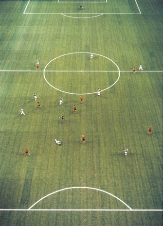 Andreas Gursky, <i>EM, Arena</i>, Amsterdam I, 1987. © Andreas Gursky.  Courtesy Matthew Marks Gallery, New York, and Monika Sprüth Galerie, Cologne
